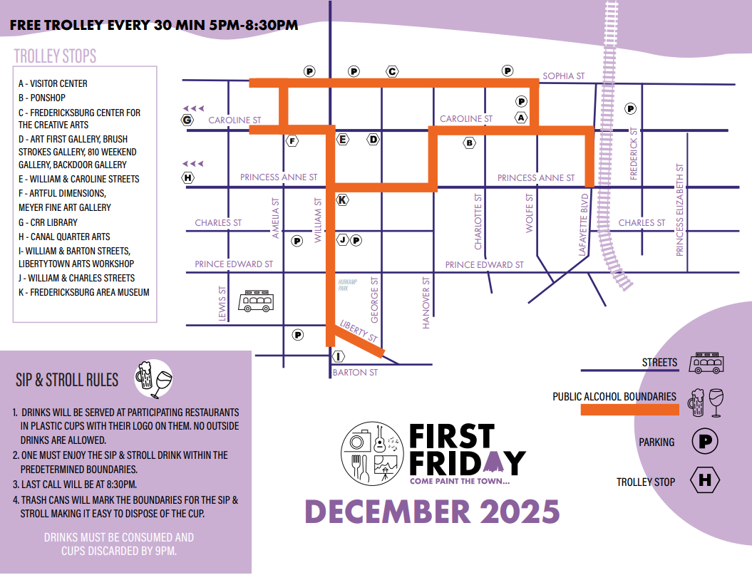 September First Friday street map 