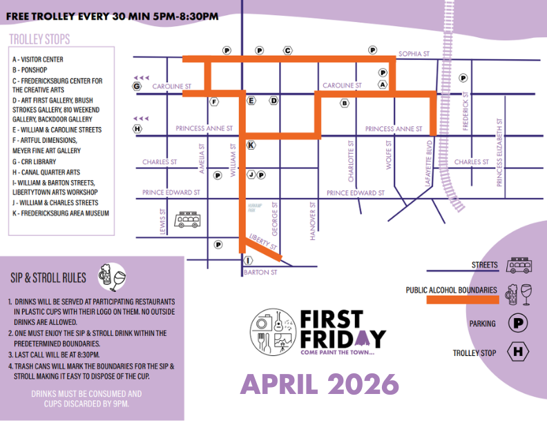 April Firsy Friday Map